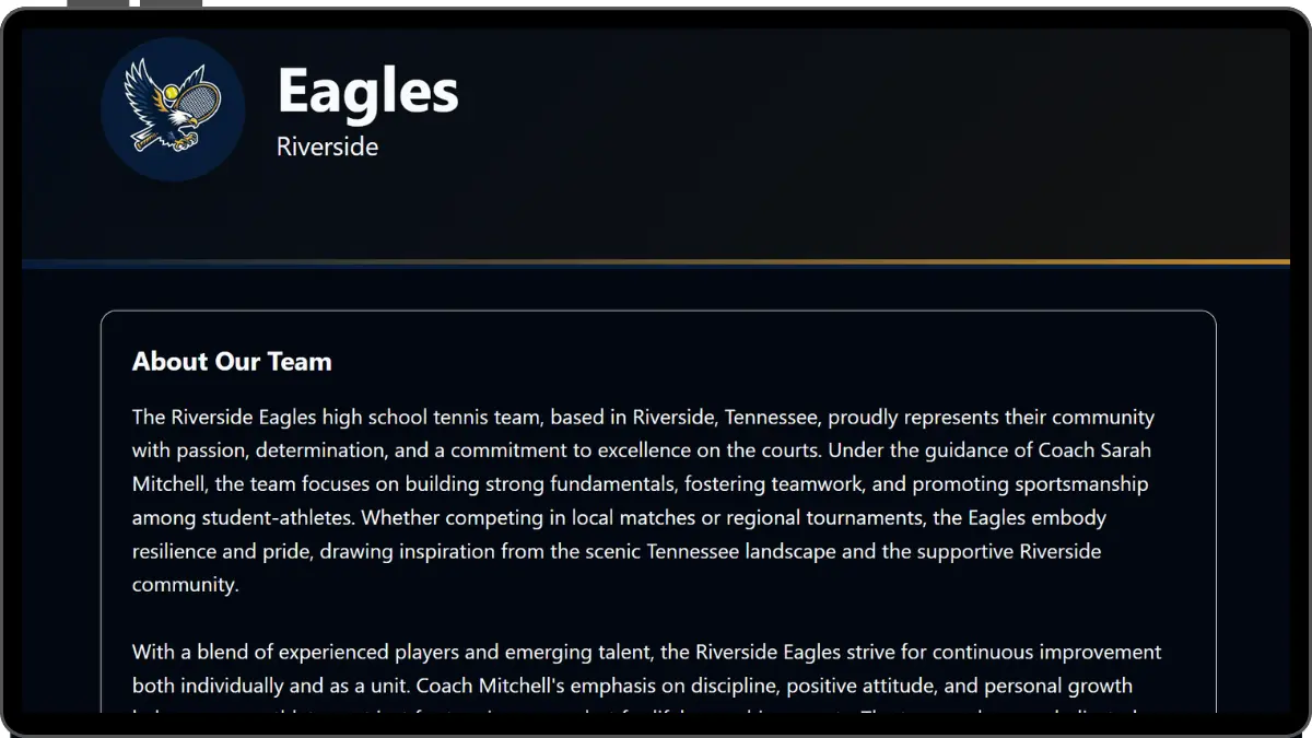 Team follow and notifications
