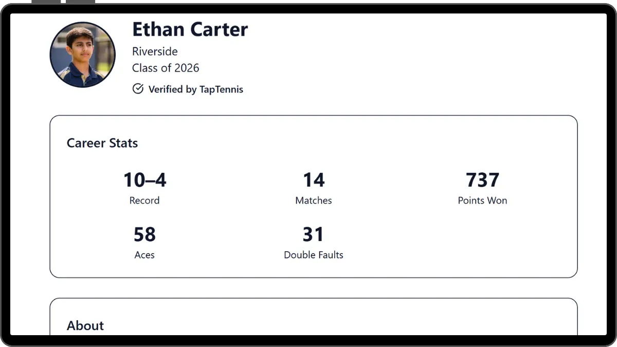 Public player profile